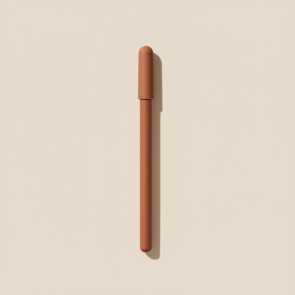 Slim warm brown lip shaping pencil