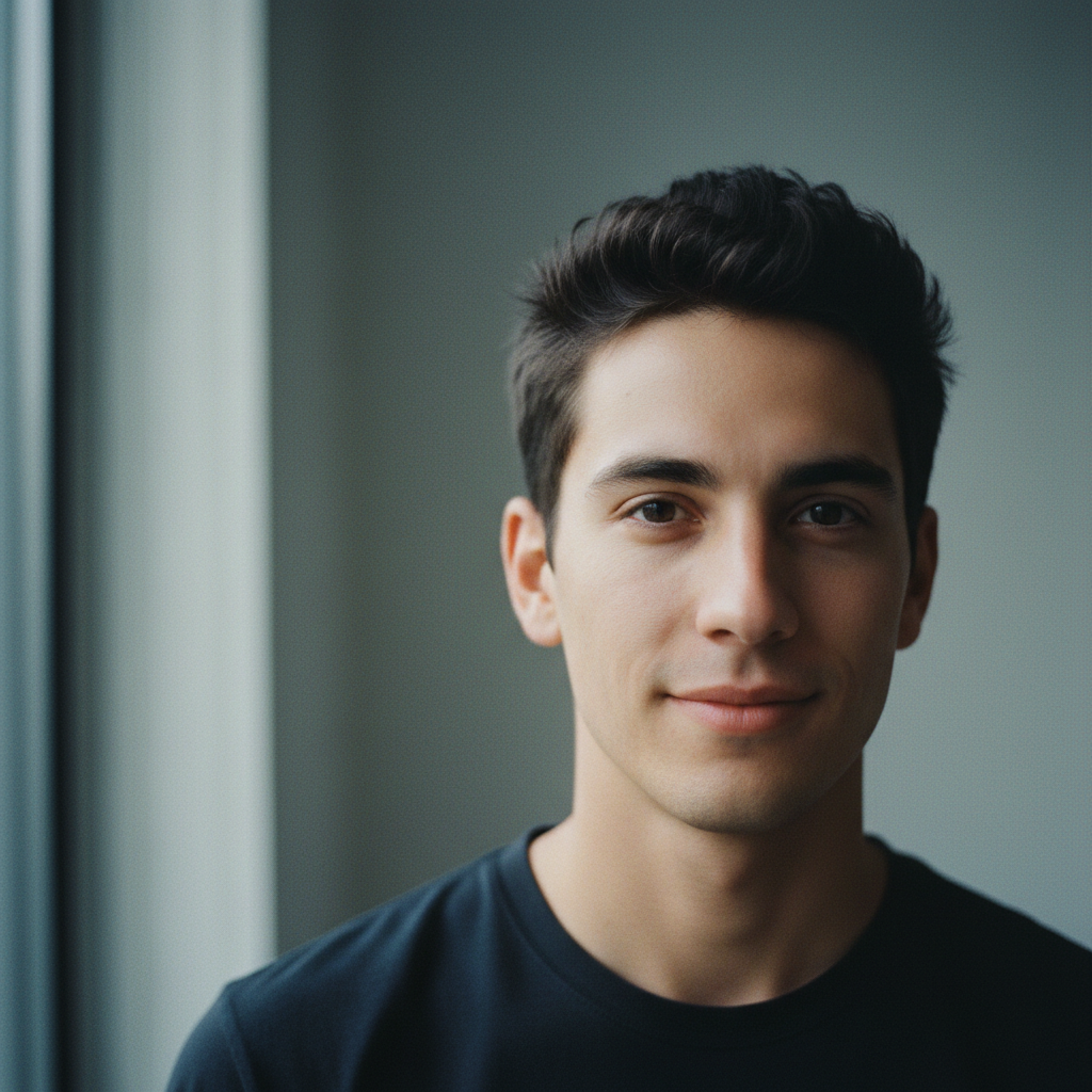 Portrait of a member with short dark hair
